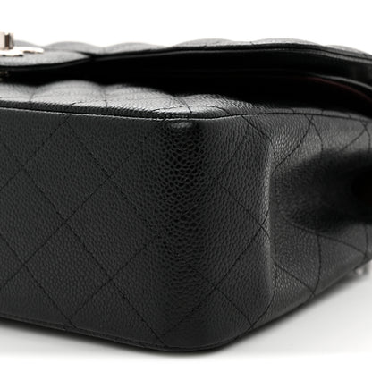 Chanel Caviar Quilted Jumbo Double Flap Black 10 of 12