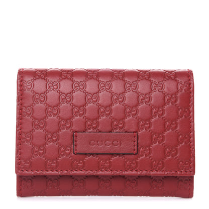 Gucci Microguccissima Card Case Hibiscus Red 1 of 7