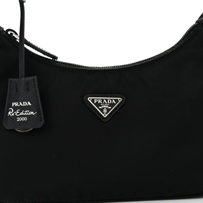 Prada Tessuto Nylon Mini Re-Edition 2000 Bag Black 9 of 15