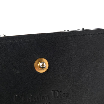 Christian Dior Patent Cannage Lady Dior Rendezvous Wallet On Chain Black 8 of 8