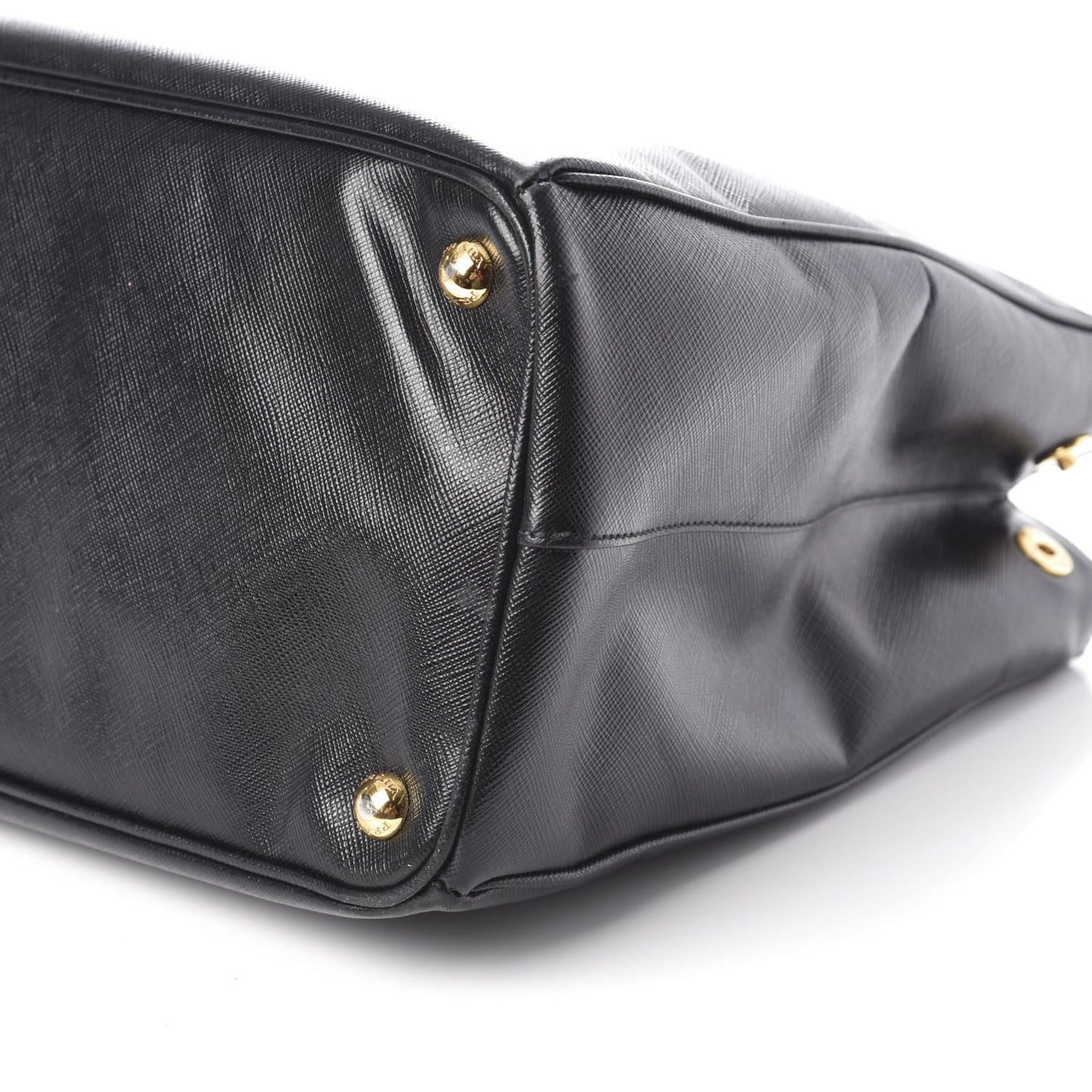 Saffiano Large Galleria Double Zip Tote Black
