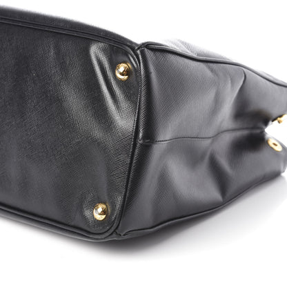 Prada Saffiano Large Galleria Double Zip Tote Black 9 of 9