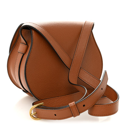 Chloe Calfskin Mini Marcie Round Crossbody Bag Tan 3 of 10