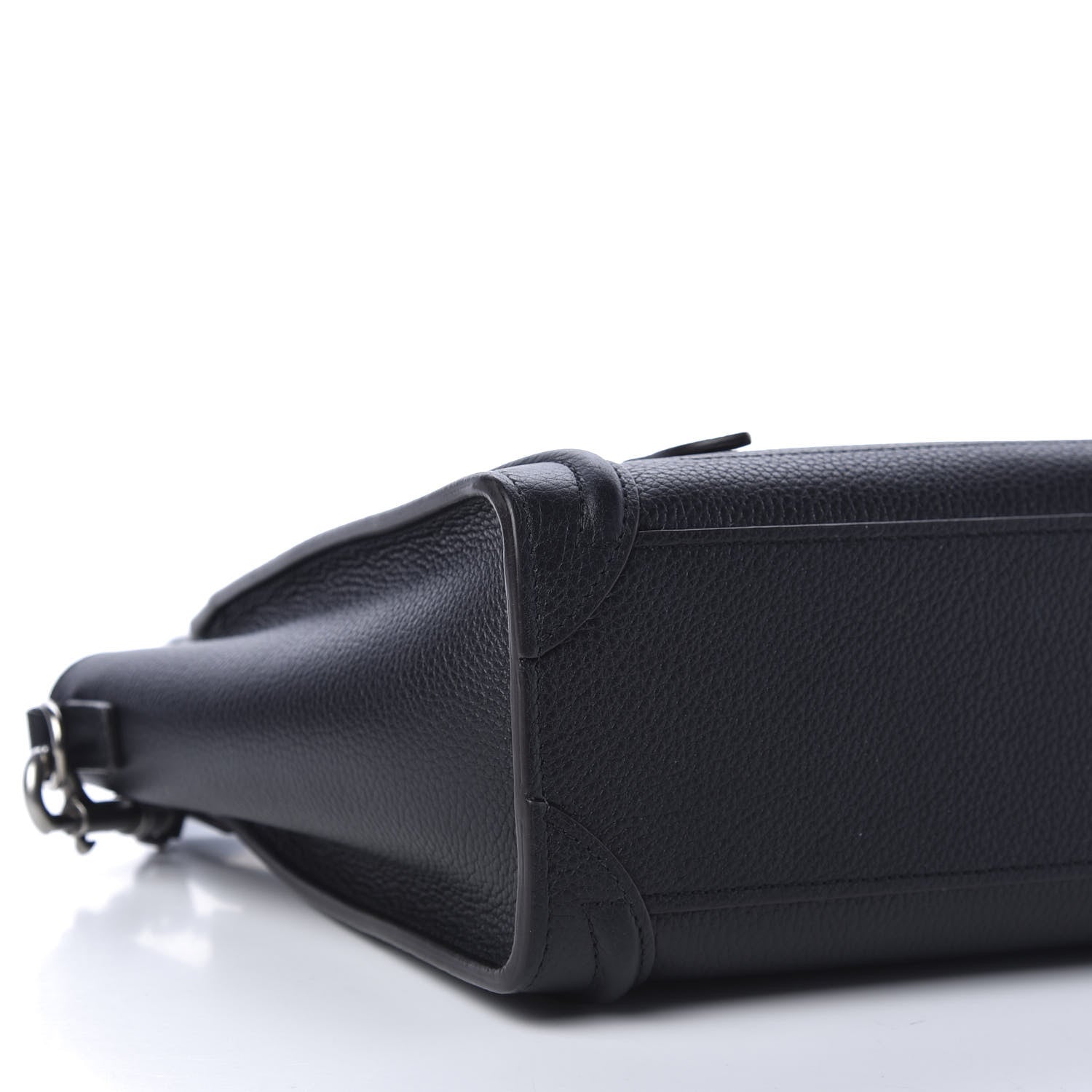 Celine Drummed Calfskin Nano Luggage Black 8 of 11