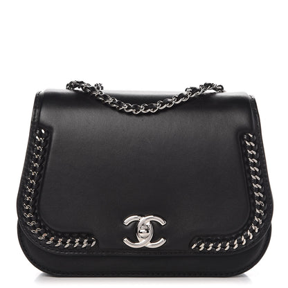 Chanel Lambskin Braided Small Chic Flap Black 1 of 8