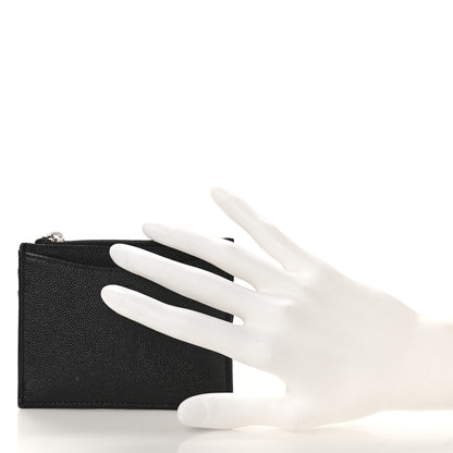 Chanel Caviar CC Zip Card Holder Black 2 of 9