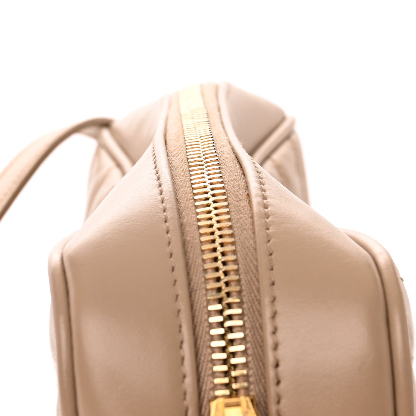 Calfskin Matelasse Monogram Lou Camera Bag Dark Beige