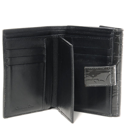 Christian Dior Patent Ultimate Compact Wallet Gris Fonce 6 of 7