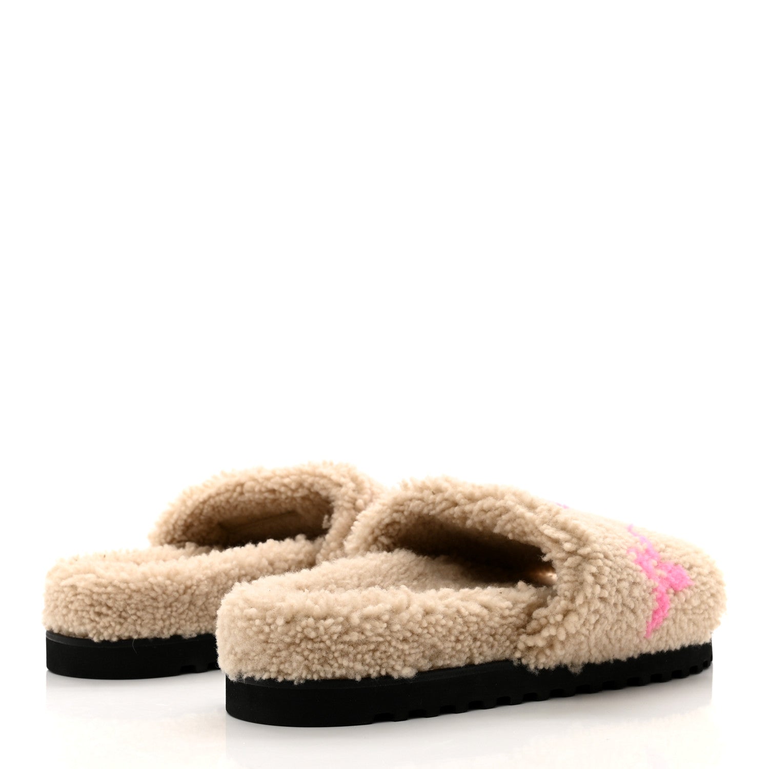 Louis Vuitton Shearling Paseo Flat Comfort Mule 39 Beige 4 of 8
