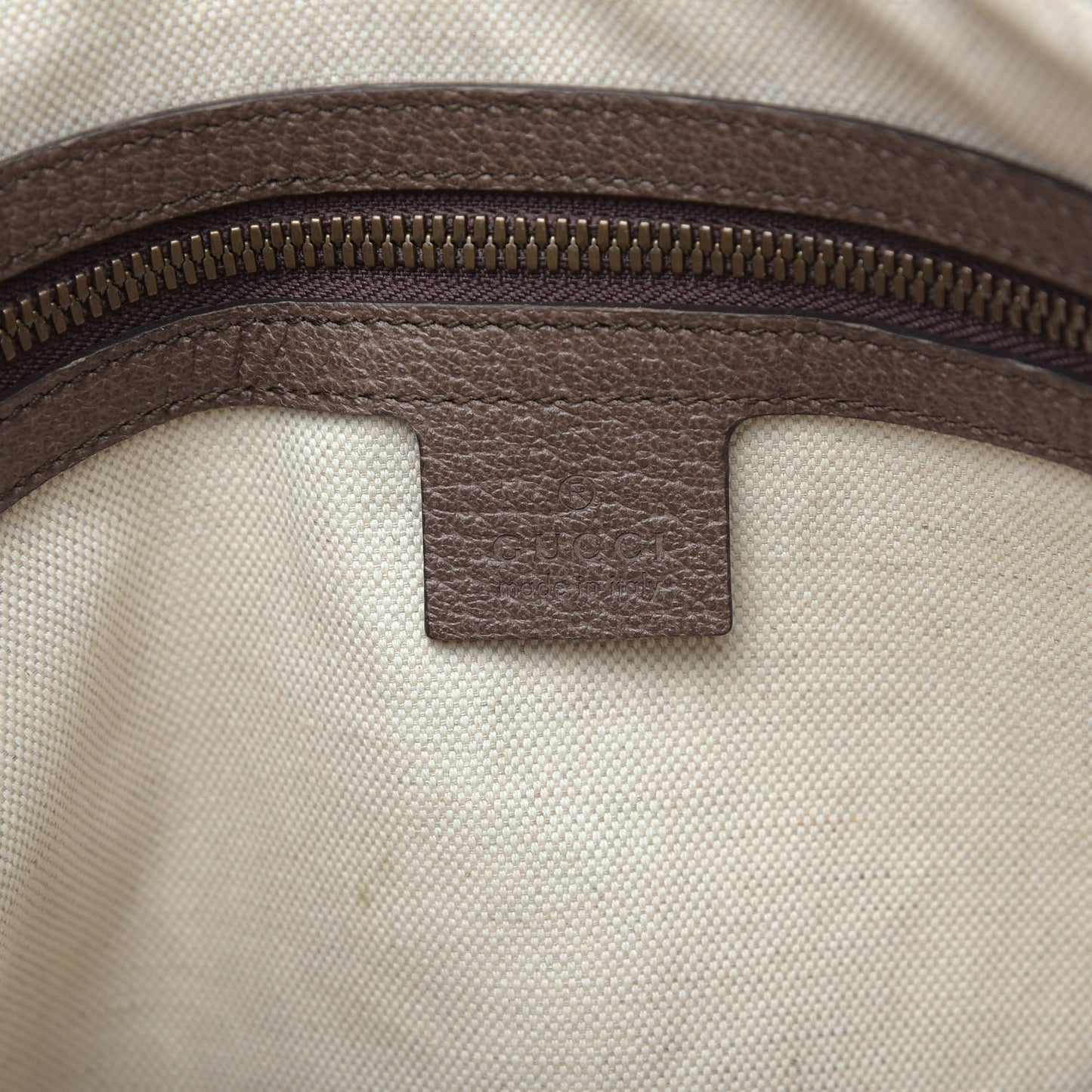 GG Supreme Monogram Web Medium Ophidia Messenger Bag Brown