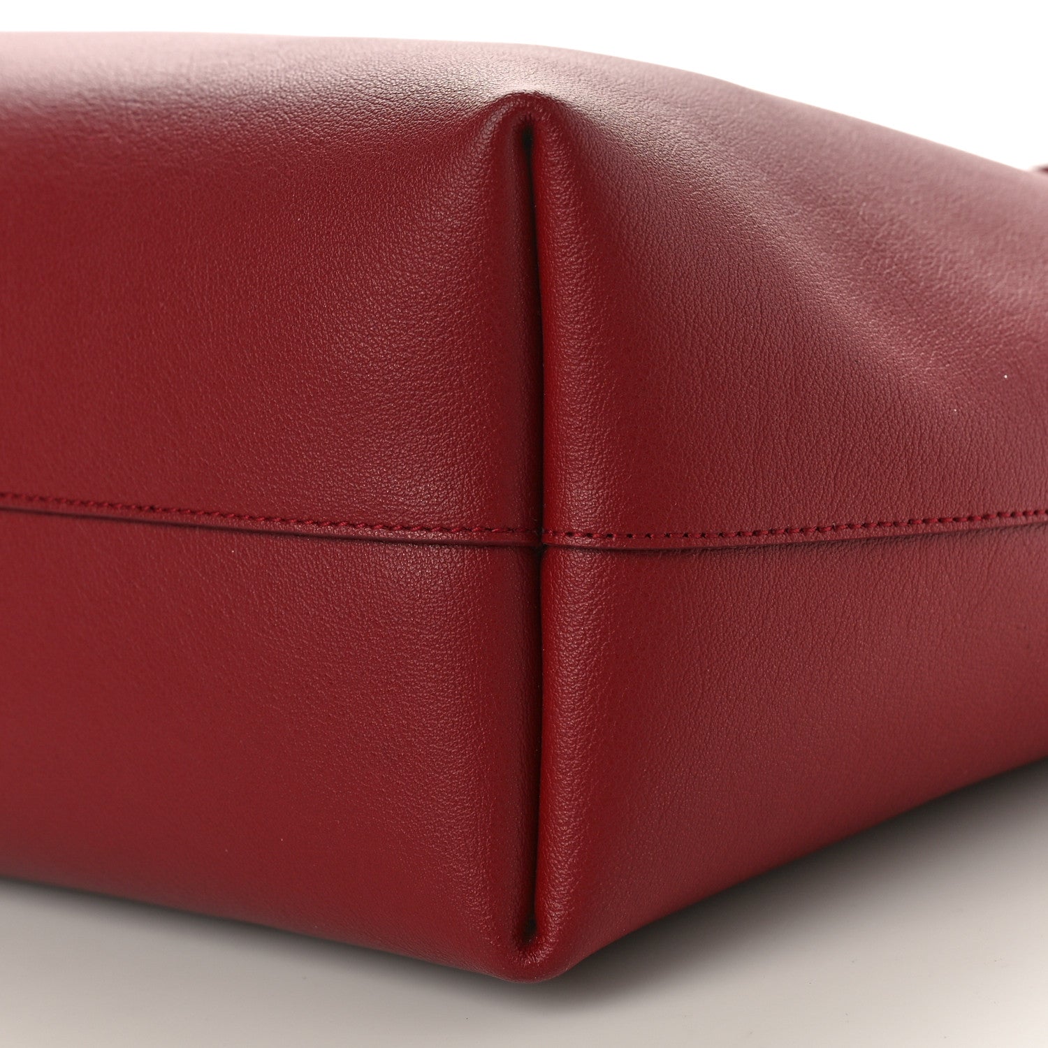 Saint Laurent Calfskin Large Shopping Tote Red 9 of 9
