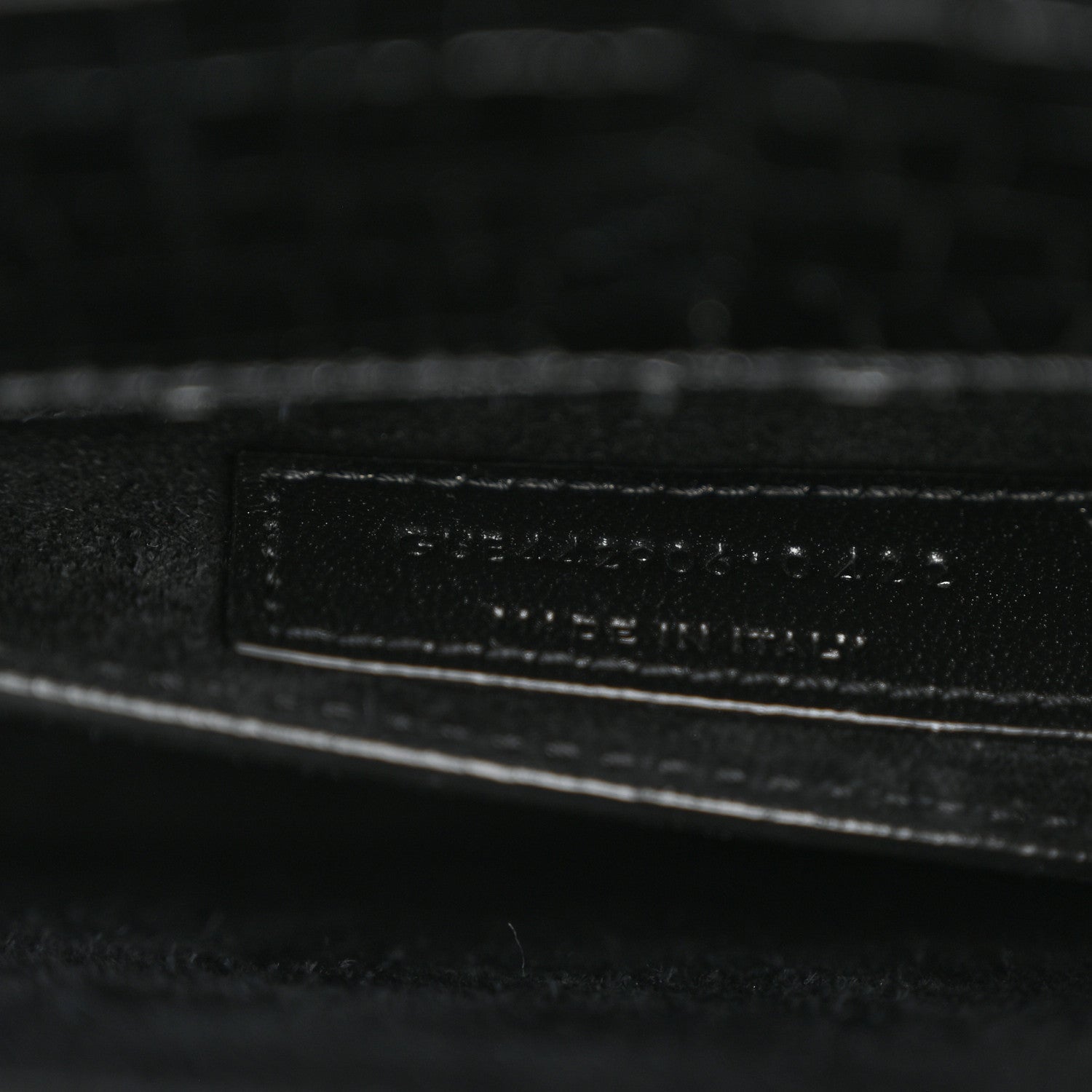 Saint Laurent Calfskin Crocodile Embossed Medium Monochrome Monogram Sunset Black 7 of 14