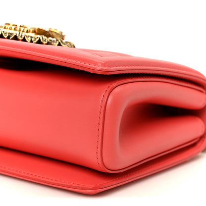 Dolce & Gabbana Lambskin Medium Devotion Crossbody Bag Corallo 10 of 11