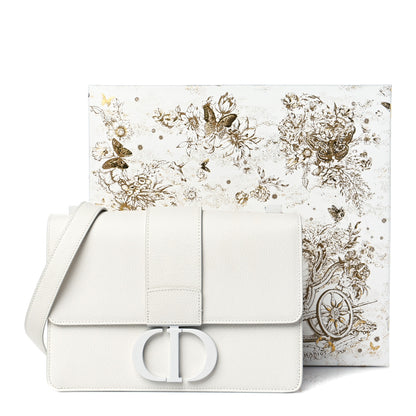 Christian Dior Ultra Matte Grained Calfskin 30 Montaigne Flap Bag White 12 of 12