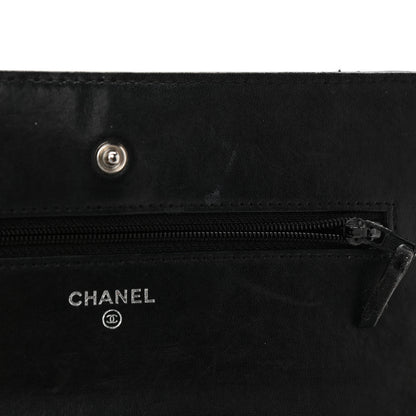 Chanel Lambskin Quilted Wallet On Chain WOC Black 14 of 18