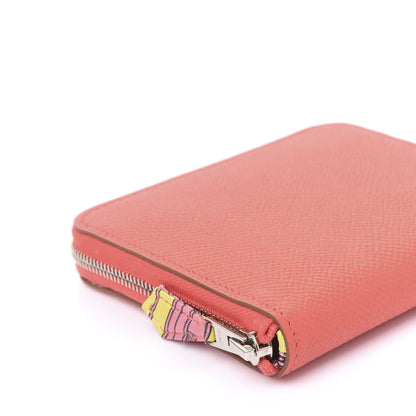 Hermes Epsom Silk'in Compact Wallet Rose Jaipur 6 of 8
