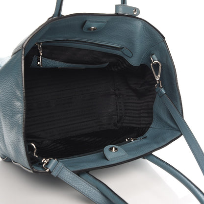 Prada Vitello Phenix Shopping Tote Marine 6 of 8