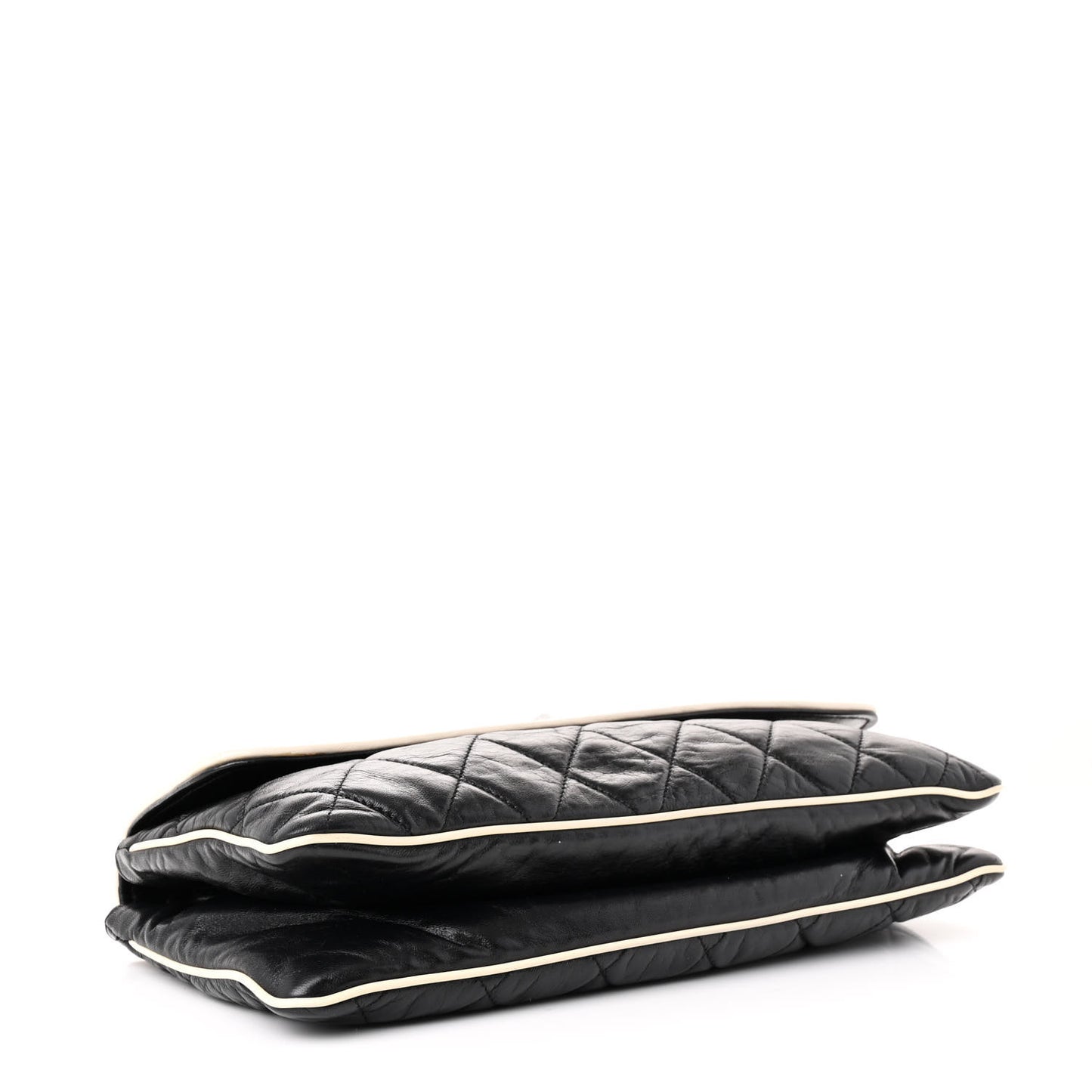 Lambskin East West Mademoiselle Flap Black