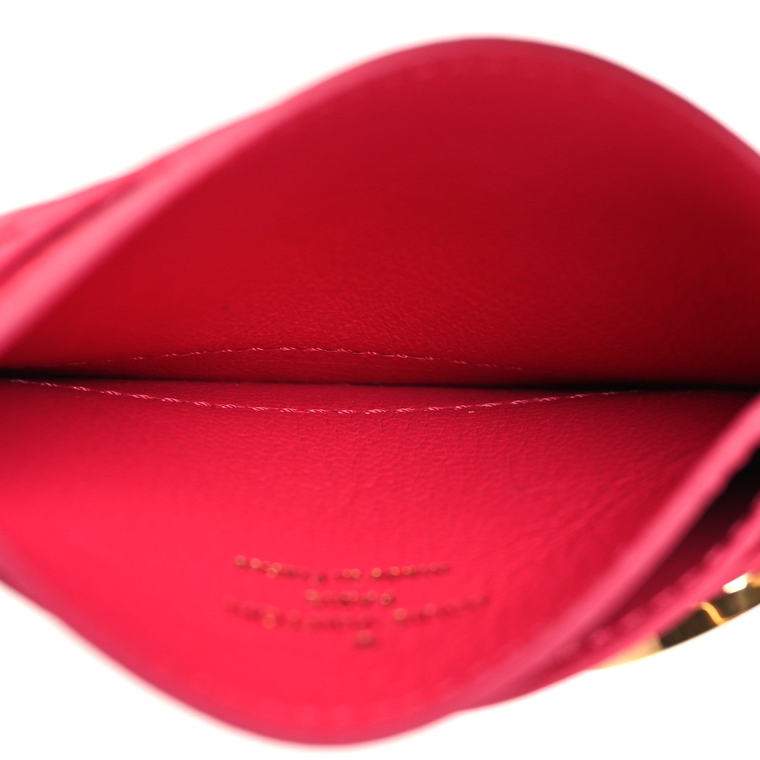 Louis Vuitton Lambskin Embossed Monogram Coussin Card Holder Bougainvillier 5 of 7