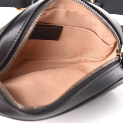 Gucci Calfskin Matelasse GG Marmont Belt Bag 85 34 Black 5 of 10