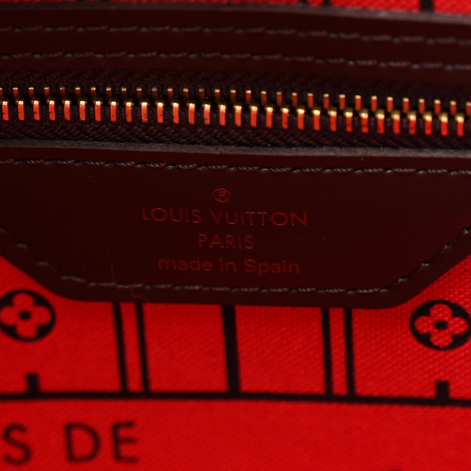 Louis Vuitton Damier Ebene Neverfull MM 6 of 9