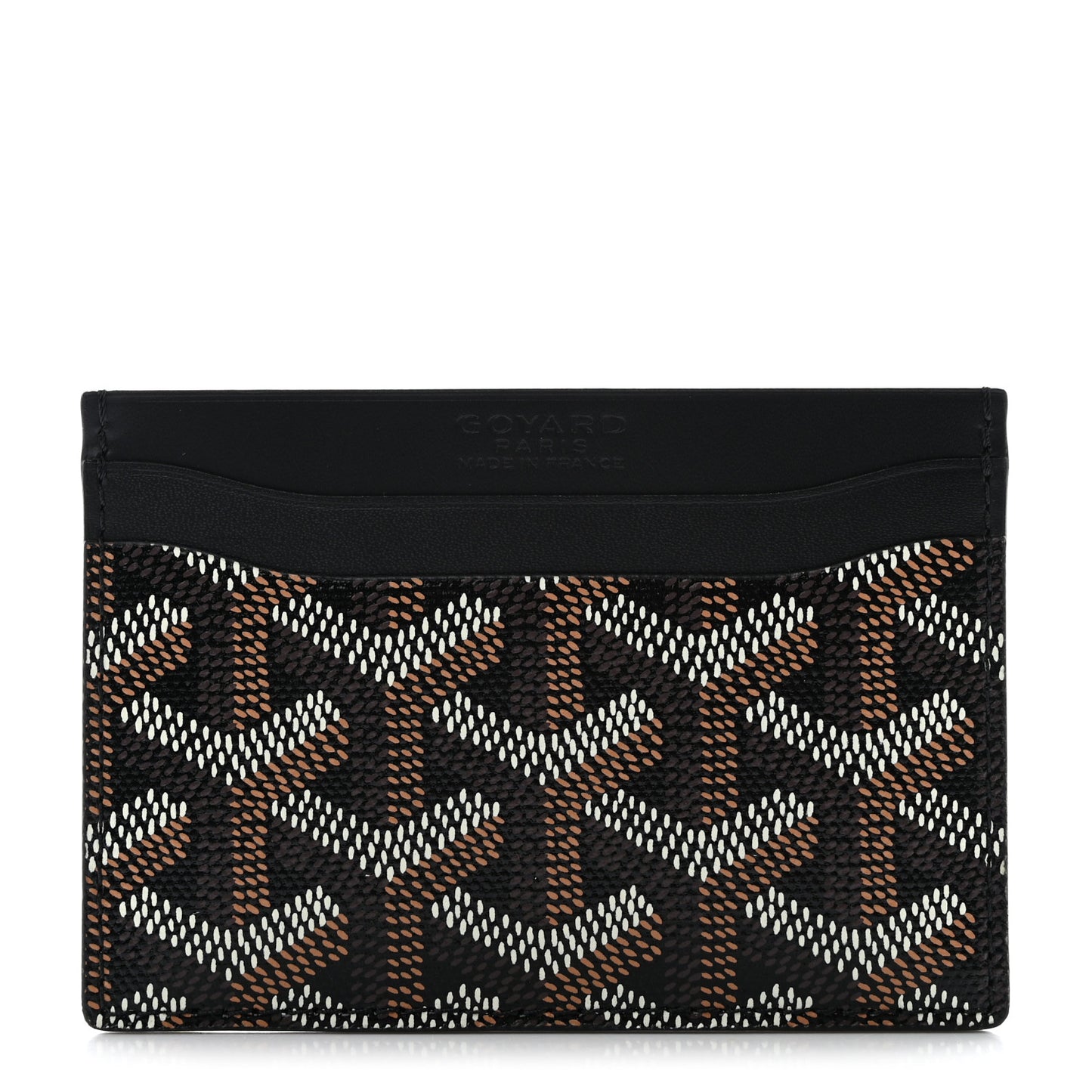 Goyardine Saint Sulpice Card Holder Black