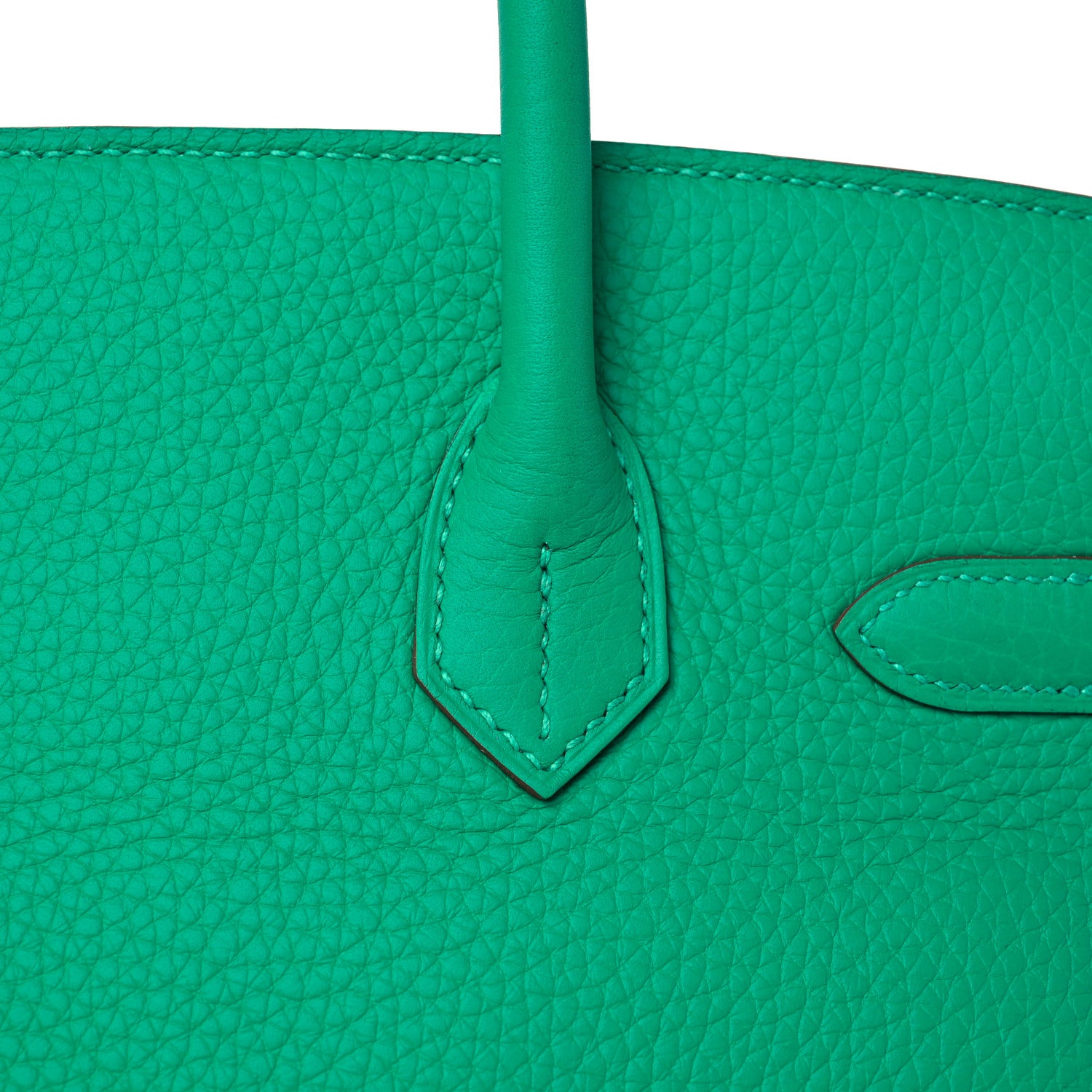 Hermes Taurillon Clemence Birkin 30 Menthe 9 of 31