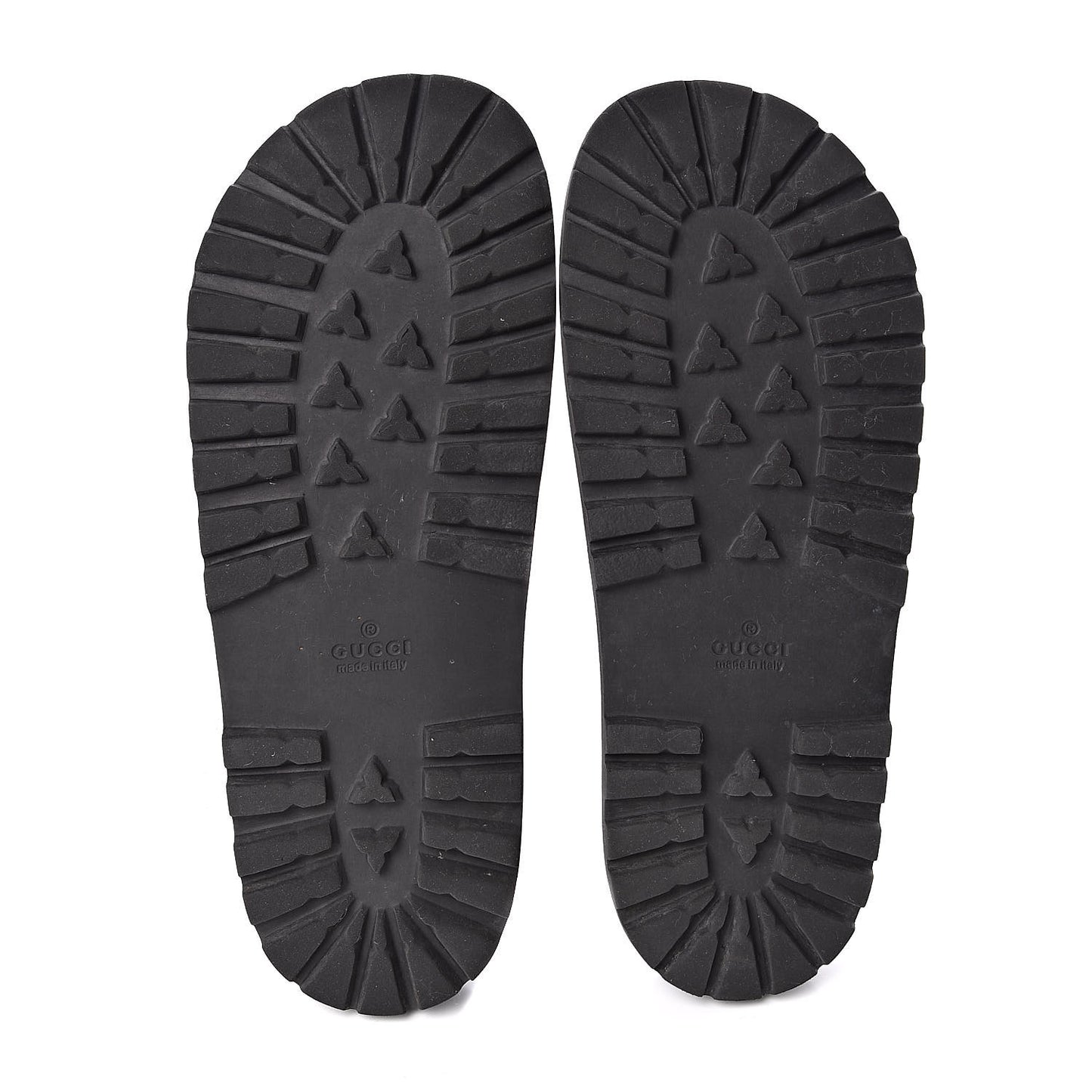 Rubber Web Mens Lug Sole Slide Sandals 9 Black Green Red