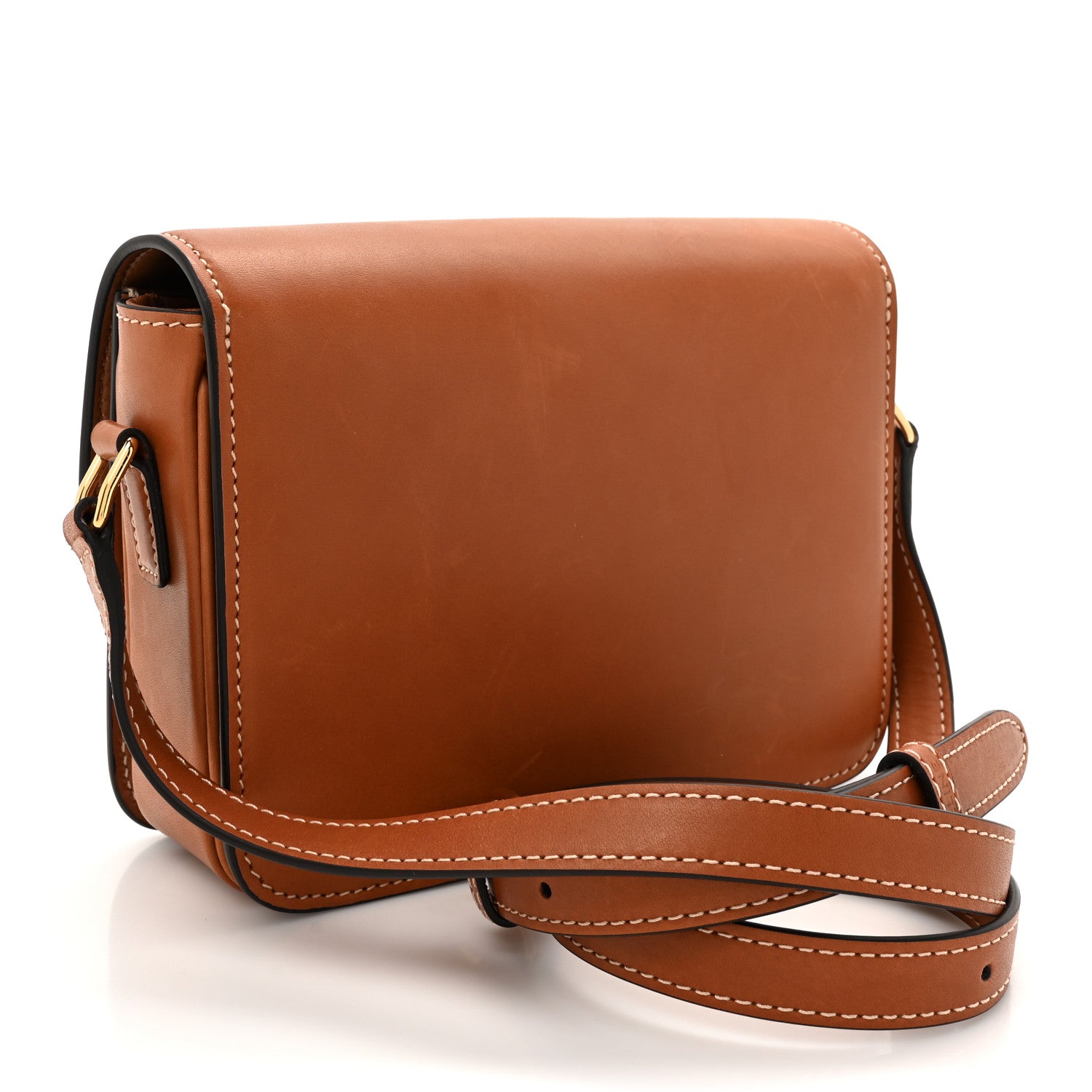 Celine Shiny Calfskin Teen Triomphe Tan 3 of 13