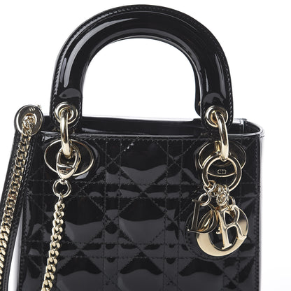 Christian Dior Patent Cannage Mini Lady Dior Black 8 of 8