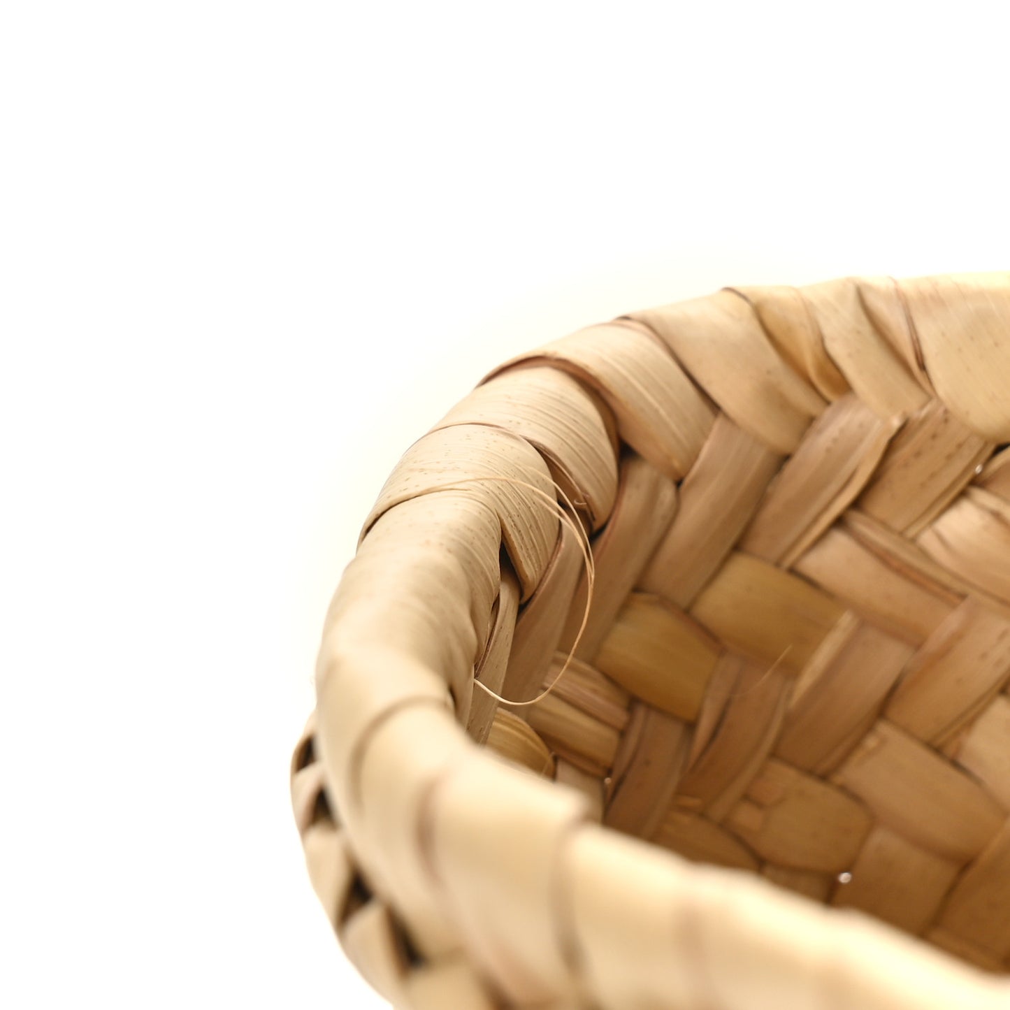 Raffia Small Grain Calfskin Medium Marcie Basket Tan