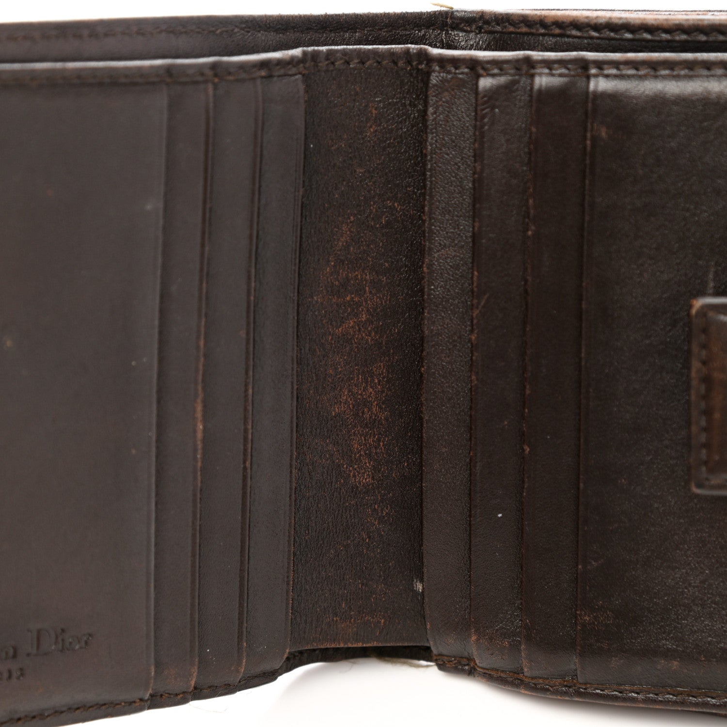 Christian Dior Monogram Compact Wallet Light Brown 8 of 12