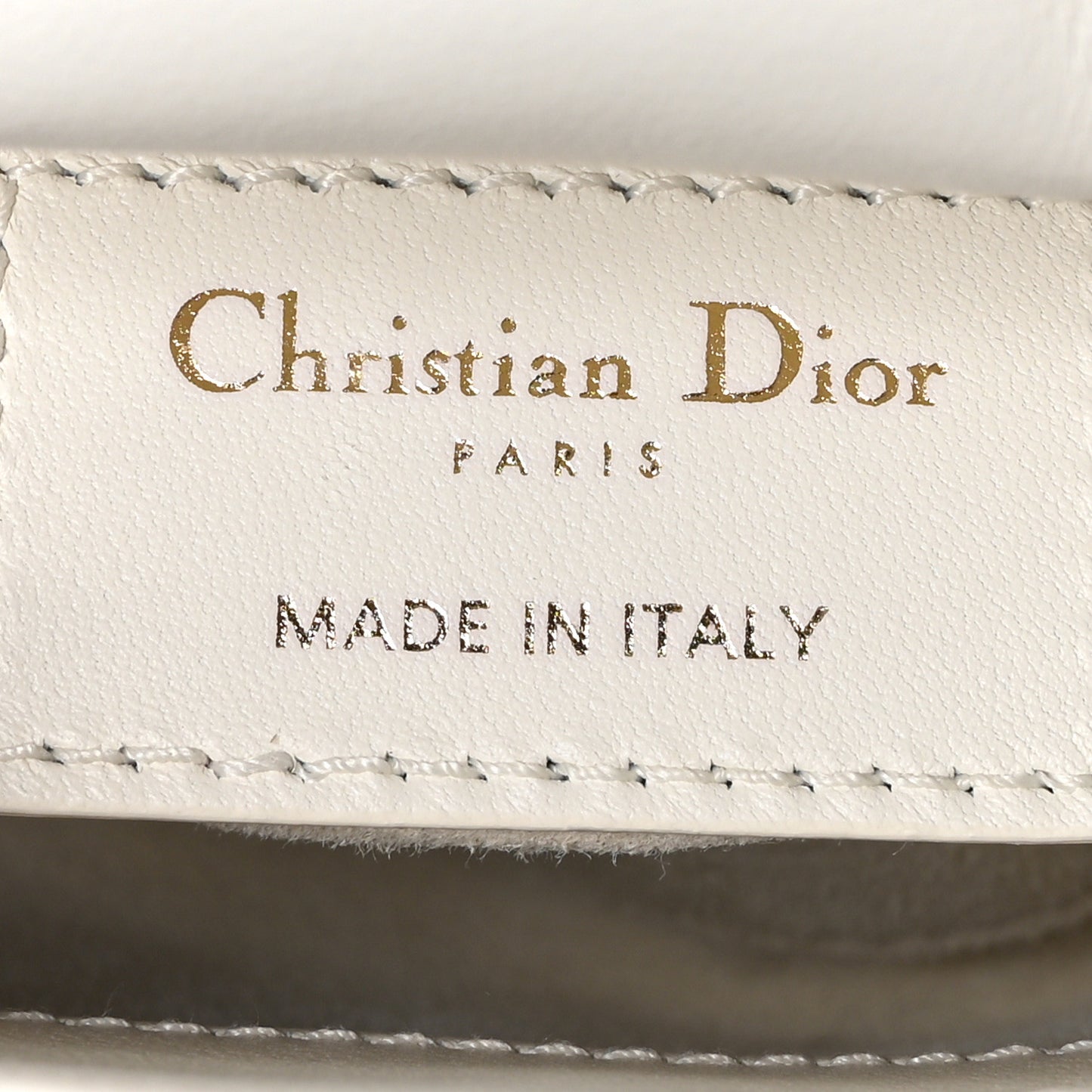 Lambskin Cannage Micro Lady Dior Latte