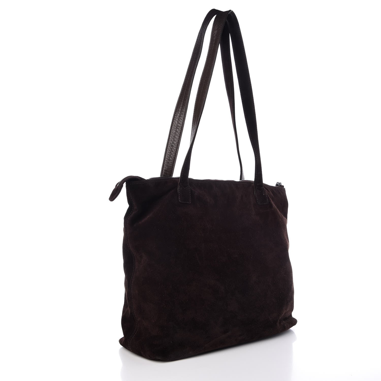 Chanel Suede CC Tassel Shoulder Bag Brown 3 of 10