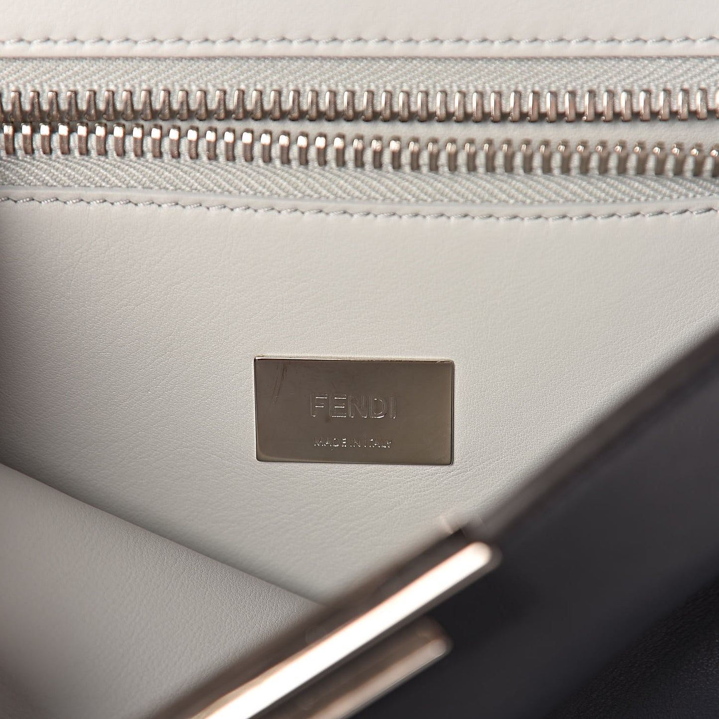 Vitello Tahiti Burro Large Peekaboo Iconic Essentially Satchel Blue Notte Grigio Perla