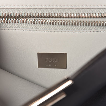 Fendi Vitello Tahiti Burro Large Peekaboo Iconic Essentially Satchel Blue Notte Grigio Perla 6 of 10