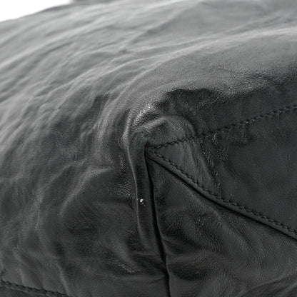 Prada Nappa Antique Reversible Tote Black Pink 16 of 22