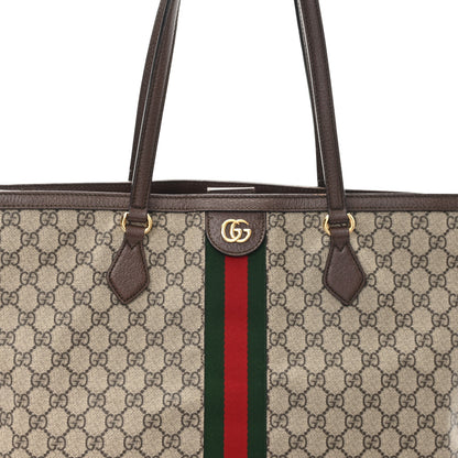 Gucci GG Supreme Monogram Medium Ophidia Shopping Tote Brown 8 of 10