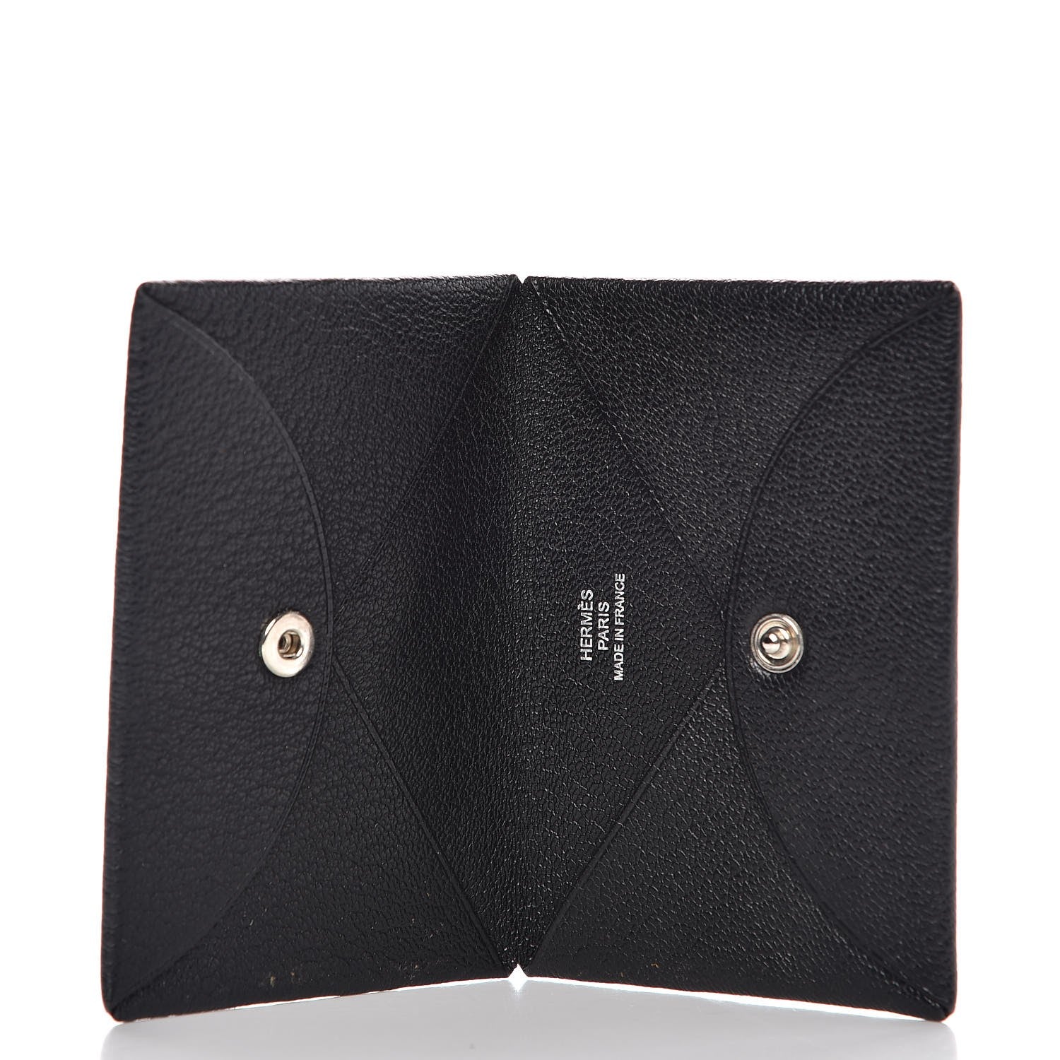Hermes Chevre Mysore Calvi Card Case Black 5 of 6
