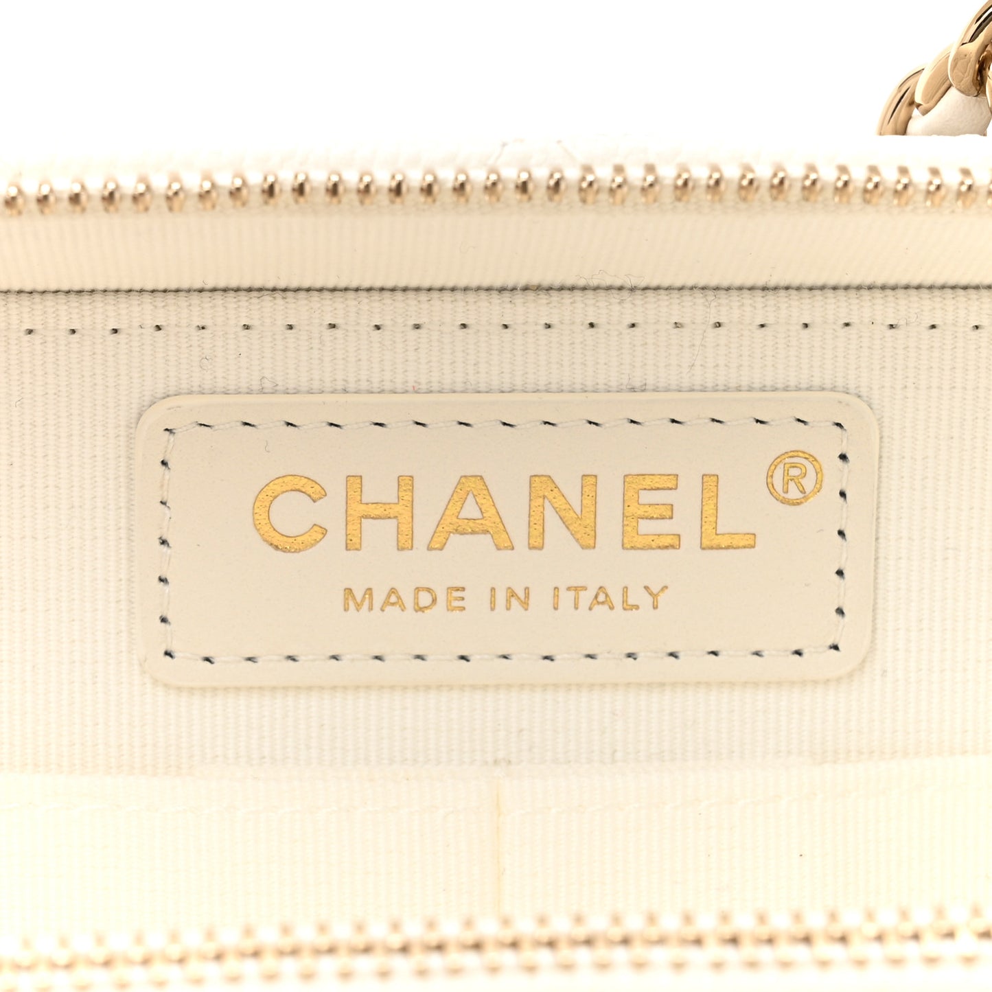 Caviar Quilted Top Handle Vanity Case White