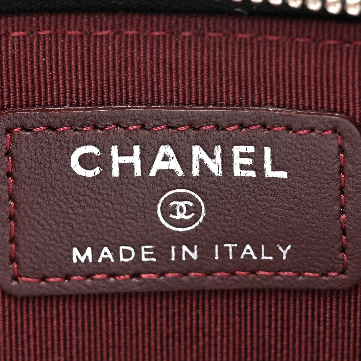 Chanel Lambskin Quilted Classic Zip Pouch Black 6 of 10