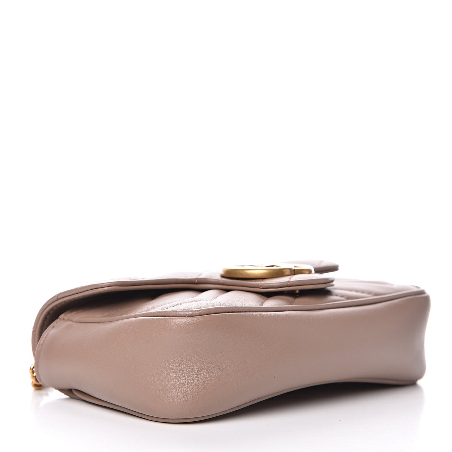 Calfskin Matelasse Super Mini GG Marmont Shoulder Bag Porcelain Rose
