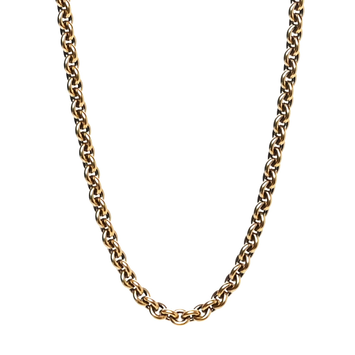 Christian Dior Metal 30 Montaigne Necklace Aged Gold 1 of 5