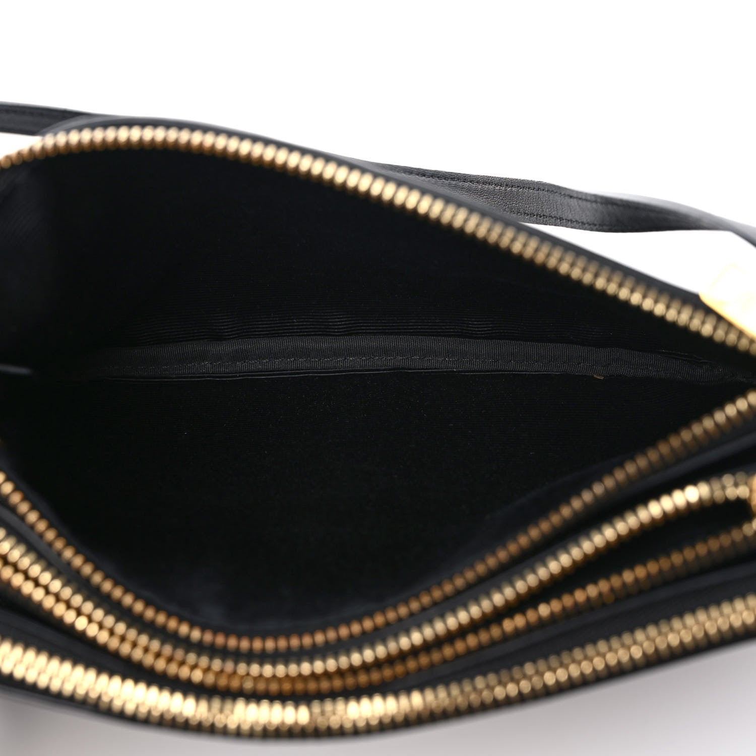 Celine Lambskin Small Trio Crossbody Bag Black 6 of 12