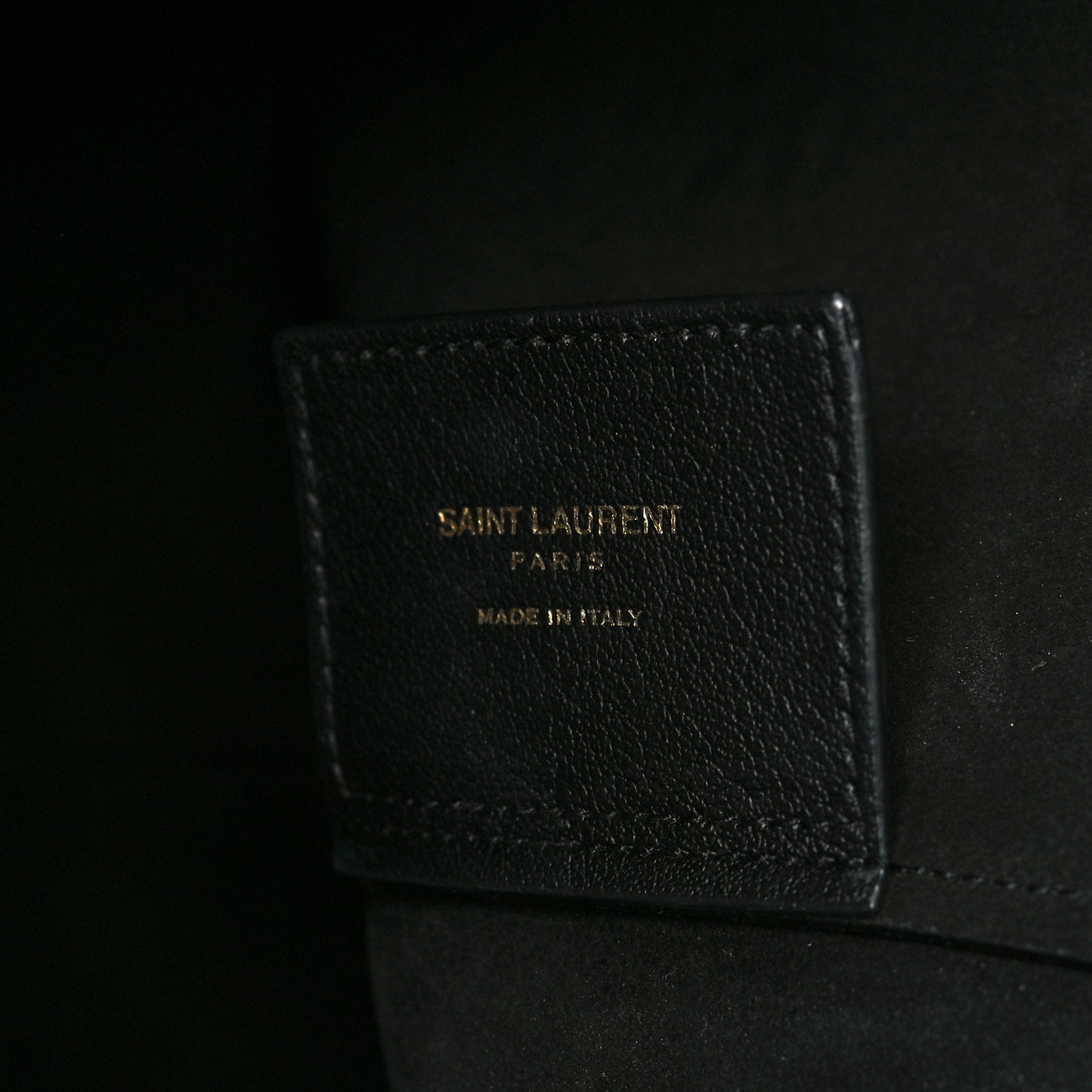 Calfskin North-South Shopping Tote Black