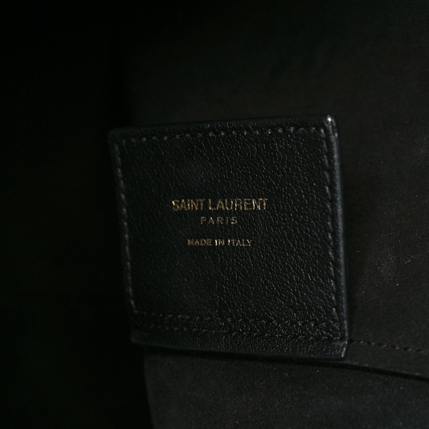 Saint Laurent Calfskin North-South Shopping Tote Black 7 of 10