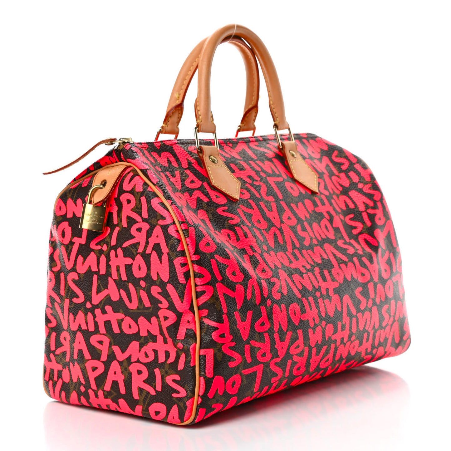 Monogram Graffiti Speedy 30 Fuchsia