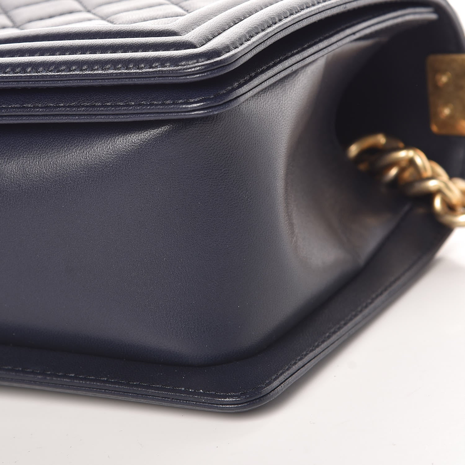 Chanel Lambskin Quilted Medium Boy Flap Navy 9 of 12