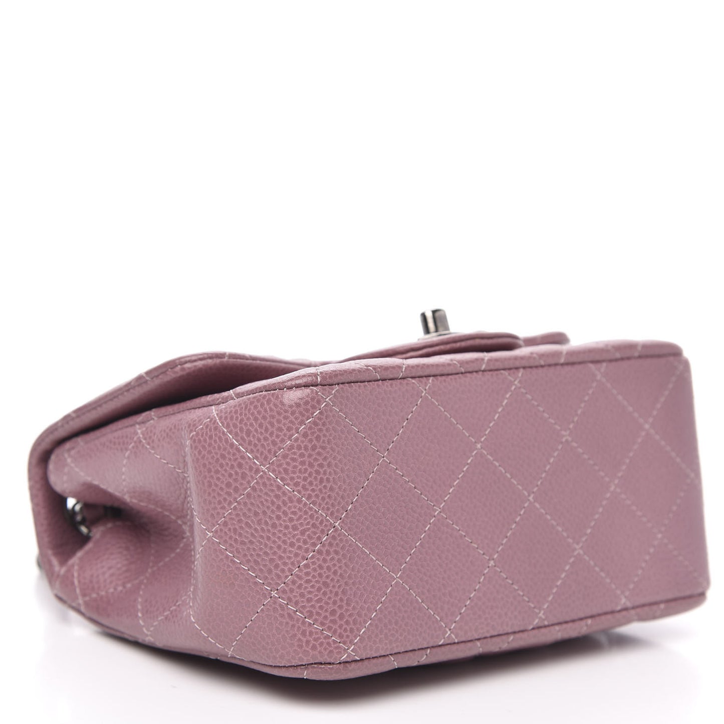 Caviar Quilted Mini Square Flap Pink