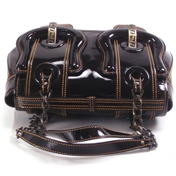Fendi Patent B Bag Black 5 of 11